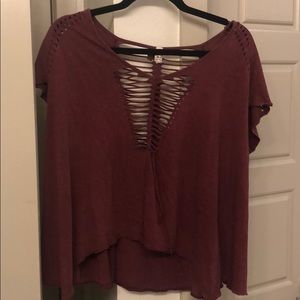 Free people top with cut out